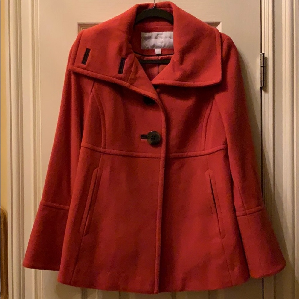 Jessica Simpson Orange Trench Coat